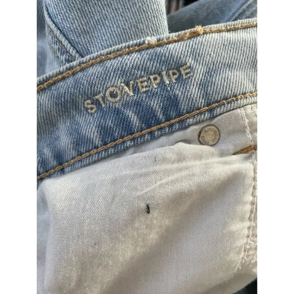 AMERICAN EAGLE Pearl Embellished Stovepipe Jeans - Picture 7 of 8